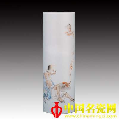 彩繪李鐵拐筋瓶
