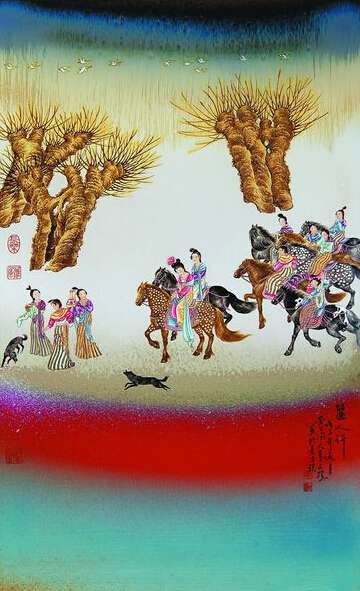 粉彩,當(dāng)代陶瓷彩繪中的α