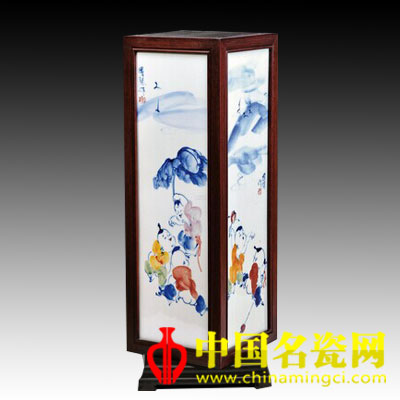 徐國琴 童趣 青花五彩鑲器