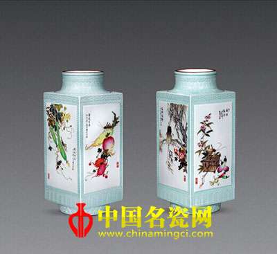 徐國(guó)明“清淡生活”粉彩鑲器