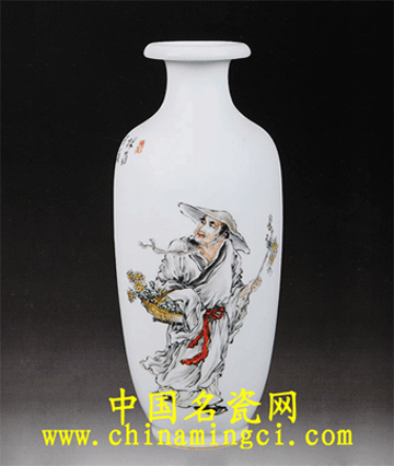 景德鎮(zhèn)陶瓷藝術(shù)家 王隆夫  淵明愛菊